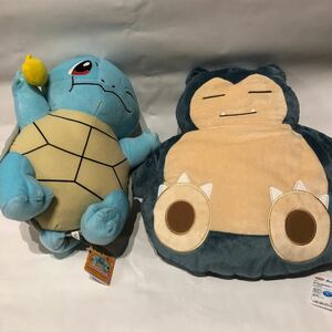 ポケットモンスター　ポケモン　ゼニガメ　カビゴン　めちゃでかぬいぐるみ　2種セット