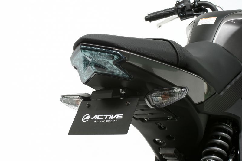 アクティブ フェンダーレスキット ブラック LEDナンバー灯付 KAWASAKI Z125 PRO \'16 ~ \'17