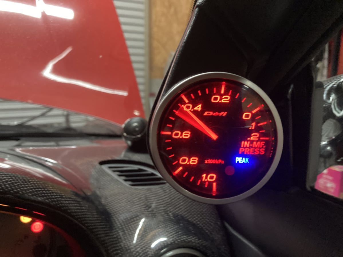 無地・新色登場! 日本精機 Defi リンクメーター 115Φ 黒文字盤 ターボ