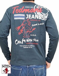 TEDMAN'S JEANSロングTシャツ◆TEDMAN/テッドマン ネイビーXXLサイズ（サイズ46）TDLS-351 エフ商会 efu 長袖