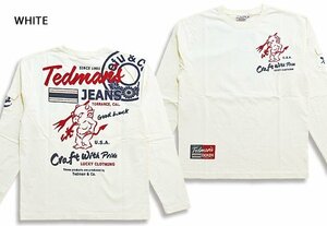 TEDMAN'S JEANSロングTシャツ◆TEDMAN/テッドマン ホワイトXXLサイズ（サイズ46）TDLS-351 エフ商会 efu 長袖