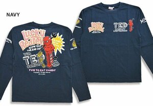 DEVIL DISPENSERロングTシャツ◆TEDMAN/テッドマン ネイビーXXLサイズ（サイズ46）TDLS-354 エフ商会 efu 長袖 PETZ