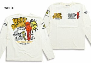 DEVIL DISPENSERロングTシャツ◆TEDMAN/テッドマン ホワイトXXLサイズ（サイズ46）TDLS-354 エフ商会 efu 長袖 PETZ