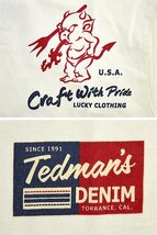 TEDMAN'S JEANSロングTシャツ◆TEDMAN/テッドマン ホワイトSサイズ（サイズ38）TDLS-351 エフ商会 efu 長袖_画像2