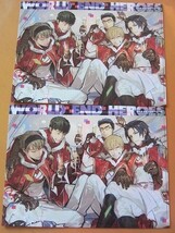 即決★2枚組★アニメディア 2022年2月号付録 A4クリアファイル ワールドエンドヒーローズ 新品未使用品★送230_画像1