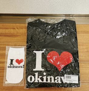 安室奈美恵 Tシャツ　WE ハート　LOVE NAMIE HANABI SHOW／ I LOVE Okinawa　Tシャツ　BLACK Mサイズとペットボトルホルダー