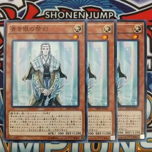 15539☆遊戯王☆ 青き眼の祭司 3枚 ノーマル SHVI