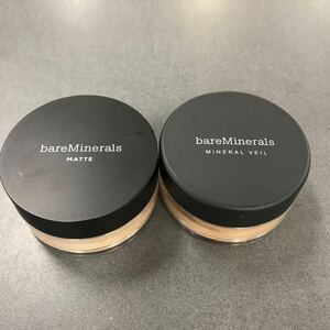  Bare Minerals face powder foundation mineral veil 2 piece set present condition goods 