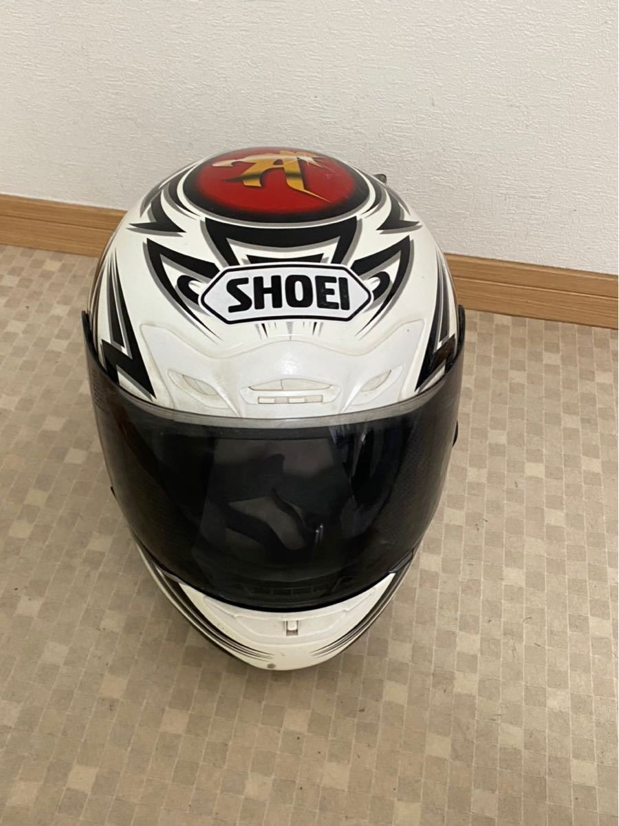 している X-9・ALLOY（アロイ）Shoei ヘルメット XL フルフェイス 傷