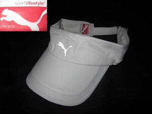  super-discount prompt decision! PUMA Puma sun visor white hat 