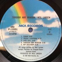S帯付LP Neil Larsen ニール・ラーセン スルー・エニー・ウインドウ レコード 5点以上落札で送料無料_画像5
