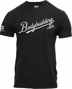 【メーカー直輸入正規品/送料無料】 ボディビルディングドットコム BODYBUILDING.com グランド スラム ロゴ Tシャツ 黒 USサイズ:M