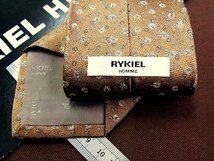 ♪27710C♪良品【刺繍 花 小花 柄】リキエル【RYKIEL】ネクタイ_画像2