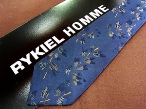 ♪27577C♪良品【刺繍 アート デザイン 柄】リキエル【RYKIEL】 ネクタイ