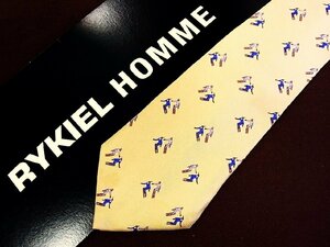 ♪27824C♪良品【スノーボード 柄】リキエル【RYKIEL】ネクタイ