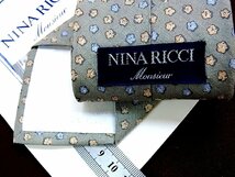 ♪5709D♪状態並品【小花 植物 柄】ニナリッチ【NINA RICCI】ネクタイ_画像2