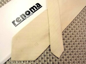 ♪28526C♪良品【フォーマル 白】レノマ【renoma】ネクタイ