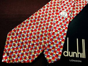 ♪2334D♪状態並品【花 植物 植木鉢 柄】ダンヒル【dunhill】ネクタイ