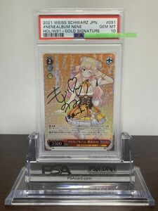 ★ PSA10 HOL-W91-091SP SP サイン #ねねアルバム 桃鈴ねね /ホロライブ ★ ヴァイスシュヴァルツ Weiss Schwarz ★ 鑑定品★