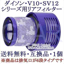 ★送料無料★新品★ダイソン・Dyson・V10・SV12シリーズ用・リアフィルター（排気口が6段タイプ）互換品１個★_画像1