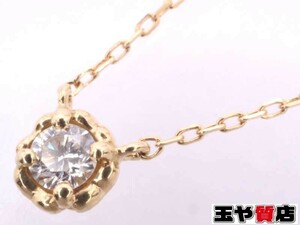 Archer Beauty Diamond 1p Ожерелье 750 K18YG желтое золото
