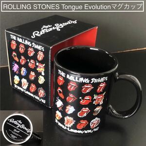 2014来日記念★公式 マグカップ ROLLING STONES Tongues Evolution With Logo & 50 Years-London/NYC/NJ★東京ドーム ローリングストーンズ