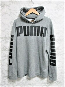 ☆PUMA プーマ ビッグロゴ プルオーバーパーカー パーカー/メンズ/Ｍ☆グレー☆新作モデル