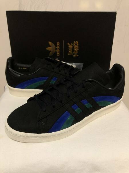 新品 adidas campus 80s BOOK WORKS 黒 30cm アディダス キャンパス ブックワークス コラボ 別注 supreme black ブラック us12 12 30