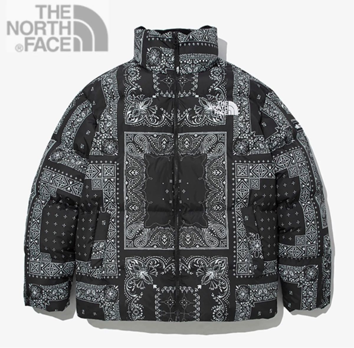 オフ限定価格【韓国限定】THE NORTH FACE ダウン ペイズリー バンダナ