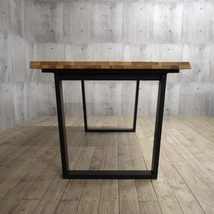 ダイニングテーブル 5点セット 幅165cm 天然木 ナチュラルオーク色 板座 cal165-5-eban351 4掛け用 オフィス 40s-4k iy_画像9