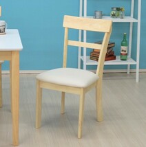 ダイニングテーブルセット 5点 幅120cm 4人掛け用 kurosu120-5-meri360 クリア塗装 ホワイト 白色 ツートン 椅子4脚 北欧 21s-3k so_画像7