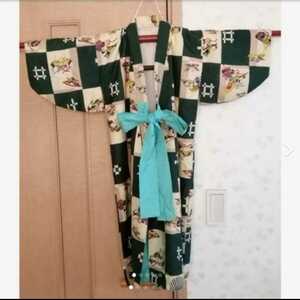  child silk long kimono-like garment *B goods 