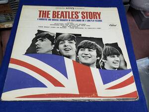 LP3 LPレコード2枚組 The Beatles「The Beatles' Story」Capitol Records STBO 2222 SIDE1/SIDE4 SIDE2/SIDE3 盤面小傷　ジャケダメージ有