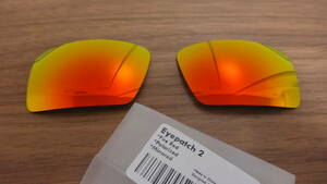 処分価格！！★オークリー EYEPATCH EYE PATCH 2 アイパッチ（2含む）用 カスタム偏光レンズ FIRE RED Color POLARIZED 新品 