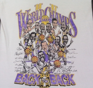  Vintage old clothes 80's NBA Ray The Cars T-shirt V neck basketball white Vintage