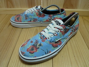 ★VANS × スターウォーズ オーセンティック AUTHENTIC ヨーダ ハイビスカス 水色 26.0cm Used 検 StarWars ERA エラ マンダロリアン 