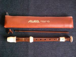 21　AULOS　Soprano Recorder　ソプラノリコーダー　702B　eco