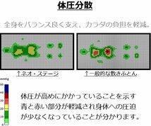 アウトレット（セミダブルサイズ）圧縮梱包未開封 東京西川 ネオステージ高反発マットレス トッパータイプ オーバーレイ マットレスパット_画像5