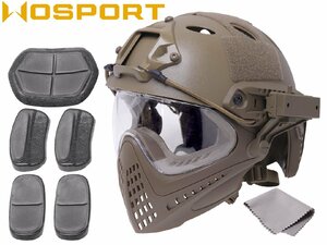 WO-HLM-002T WoSporT FAST CARBON модель шлем & Pilot маска TPU Ver M-SIZE