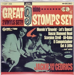 ■新品■Jackie And The Cedrics/great 9 stomps set(2 x 7 INCH SINGLE) カラー・7インチ・シングル2枚組