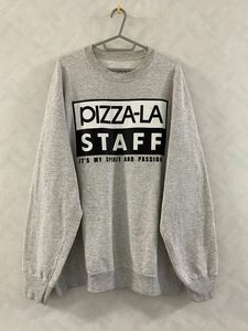 PIZZA-LA STAFF スウェットトレーナー サイズXL ビンテージ Fruit of the Loom 古着 ゆるだぼ ピザーラ