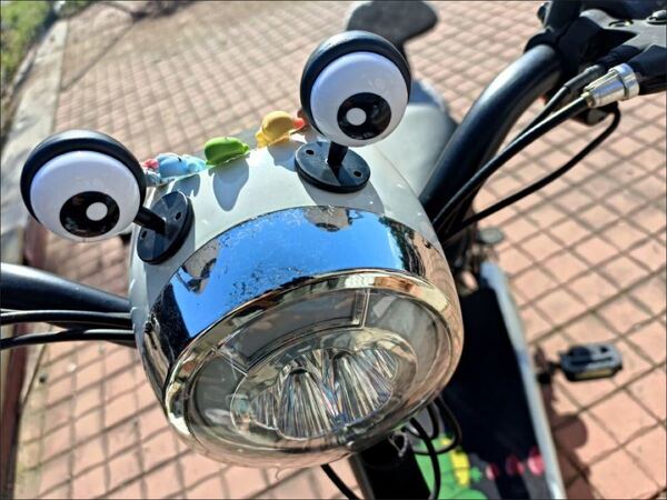 目 バイク ヘルメット 飾り アクセサリー