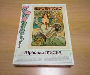 廃盤 1991年製 アルフォンス・ミュシャ モナコ・モンテ＝カルロ ジグソーパズル 750ピース 内袋未開封 未組み立て BEVERLY Mucha ミュシャ