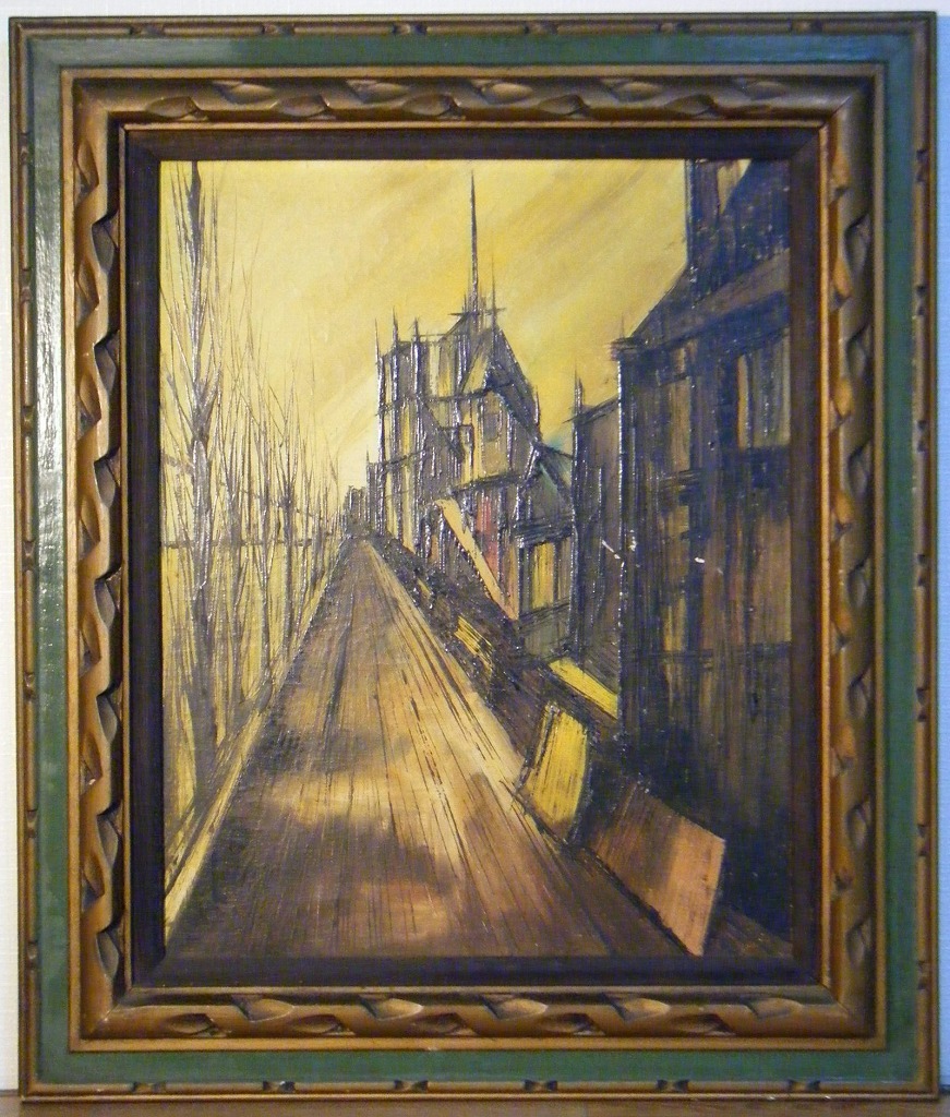 魅了 絵画 作者不詳 サイン有 油彩3号 風景画 名品 K197 絵画