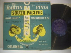 ● USA盤 LP MARY MARTIN EZIO PINZA / SOUTH PACIFIC 南太平洋 ミュージカル オリジナル・キャスト サントラ ◇r40922