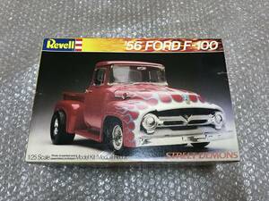 ☆ Продажа ☆ Revell 1/25 Ford F100 F-100 56 Ford Pumpkin Truck Пластиковый мускулистый автомобиль Base Drag Trag Chevy