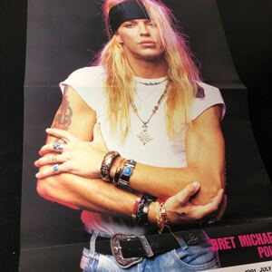 0925-1 レア切り抜き　ブレット・マイケルズ　ポイズン　1991年　POISON