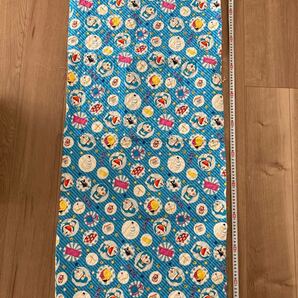 ドラえもん キルティング ブルー 青 水色 秘密道具 108cm幅 50cm ①