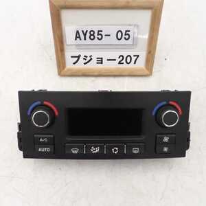 平成24年 プジョー A75F01 207 純正 エアコンスイッチ パネル オートAC 中古 即決