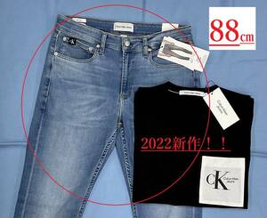 カルバン クライン ジーンズ 0222　サイズ33　新品 タグ付　スリムフィットジーンズ　Calvin Klein Jeans　J30J320466　ブルー　ストレッチ